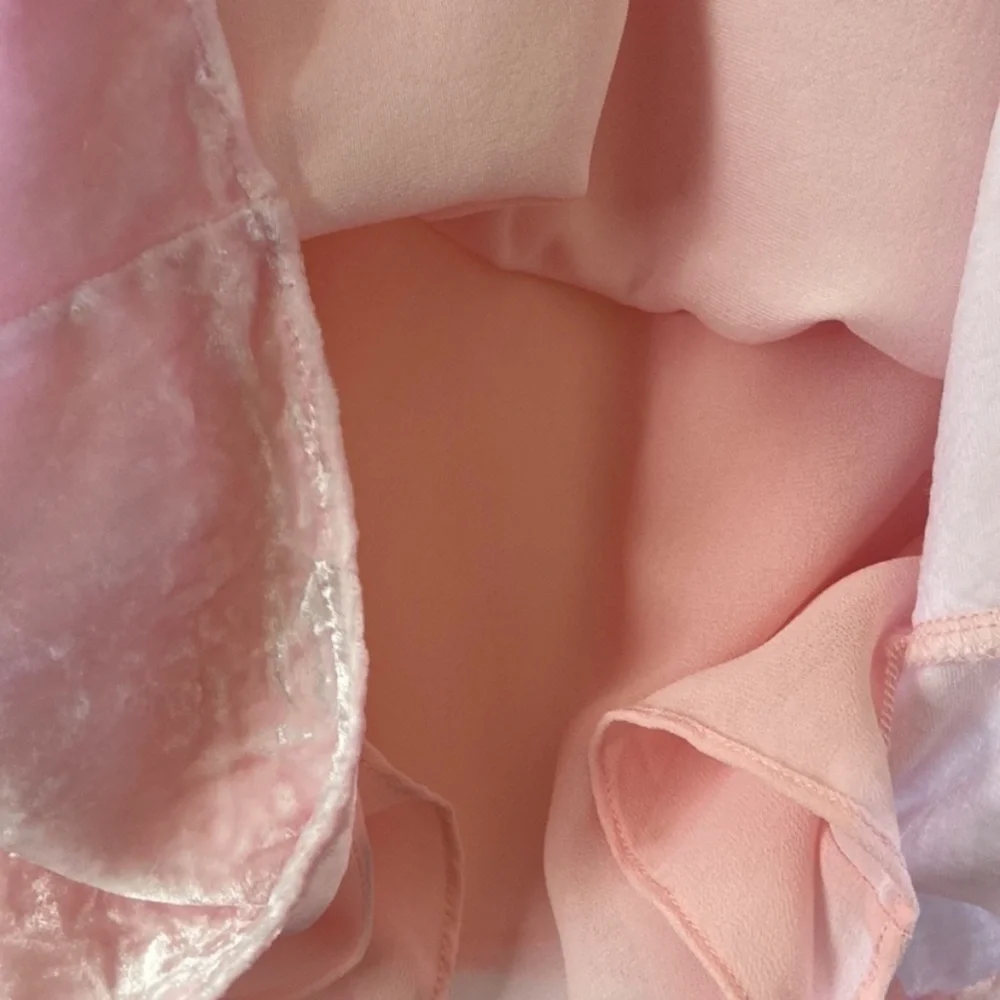 Lilly Pulitzer Dust Pink Velvet Silk top - Picture 7 of 8